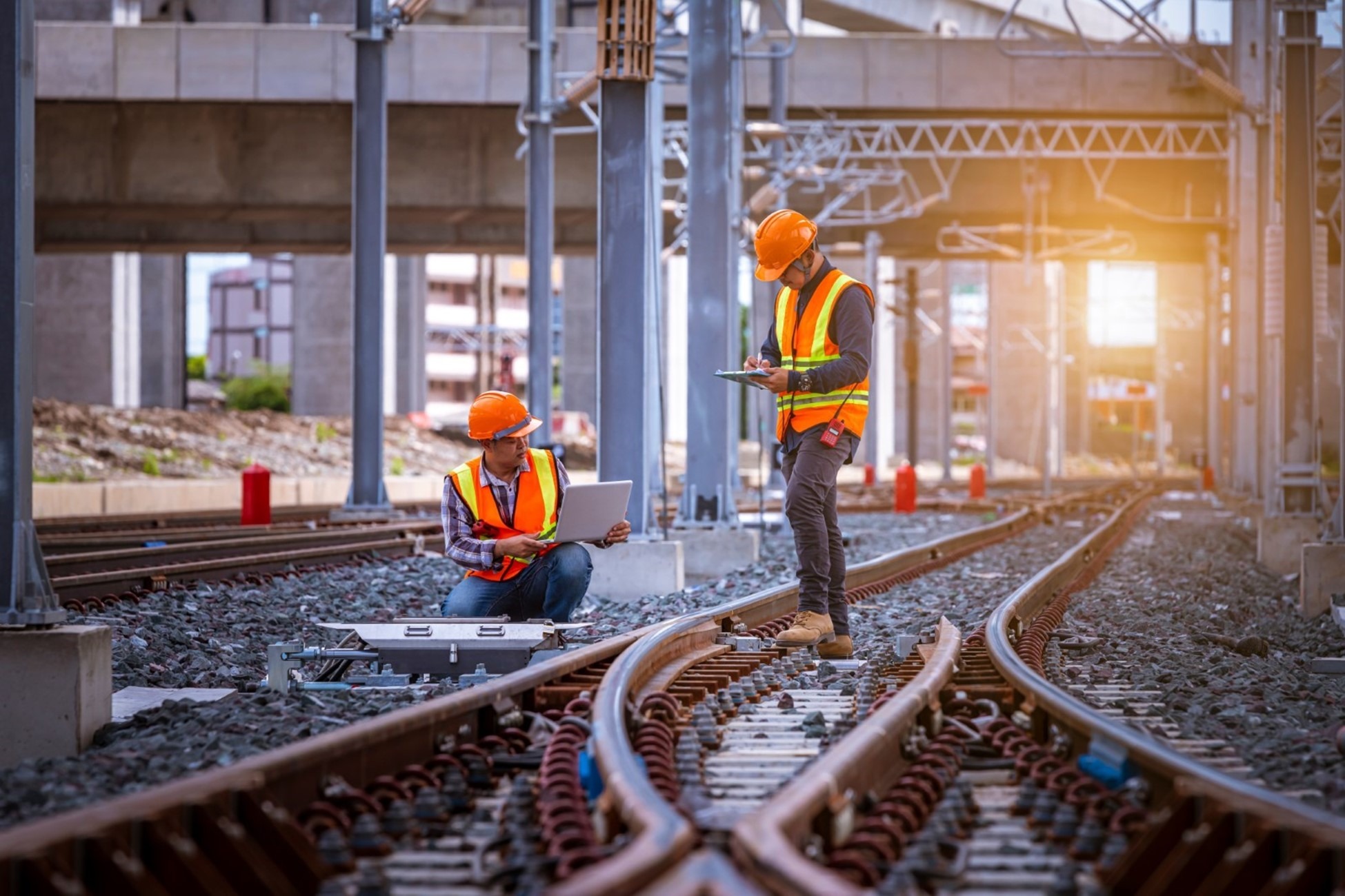 Utilizing drone services on railway BEAD