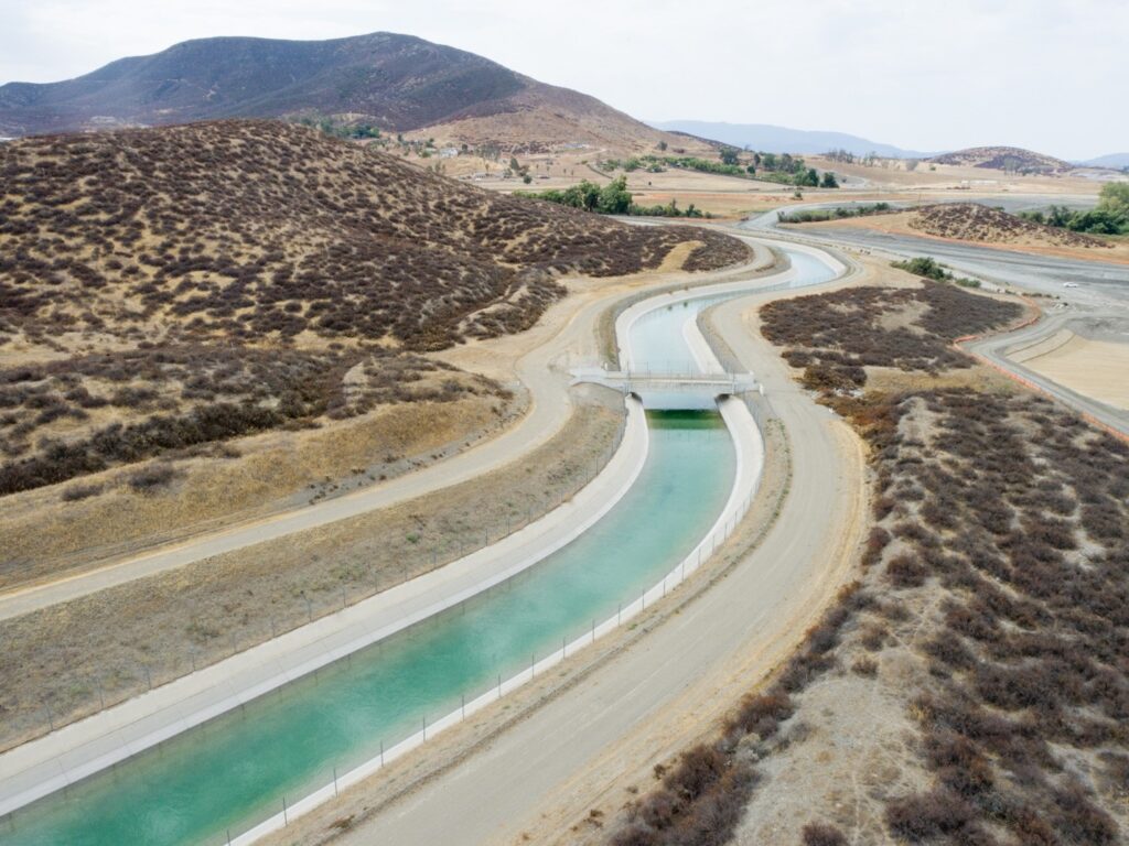 BEAD Drone Desert Aquaduct
